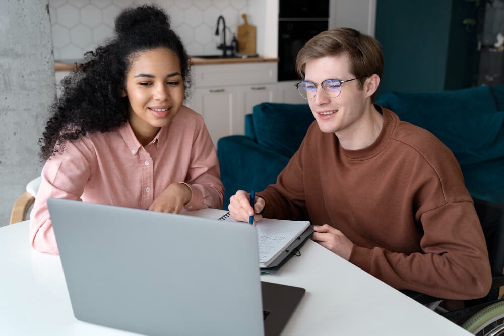 friends studying together